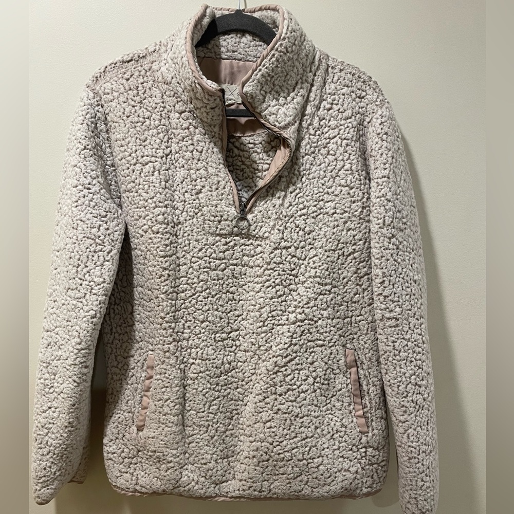 Sherpa Pullover Half Zip Sweater